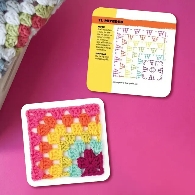 Granny Square Card Deck Crochet Kit 3