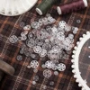 90Sets Plastic Sew-on Snap Buttons Invisible Snap Fasteners Buttons Round Clear Press Button for Sewing Clothing DIY Craft 5