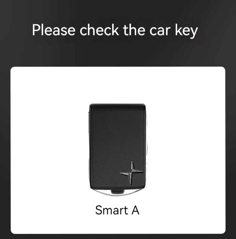 Auto Smart Remote Key Case Vollleder Abdeckung Schutz Halter Shell Für Volvo Polestar 2 Polestar 3 2023 2024 Keyless Schlüsselbund – Detail 1