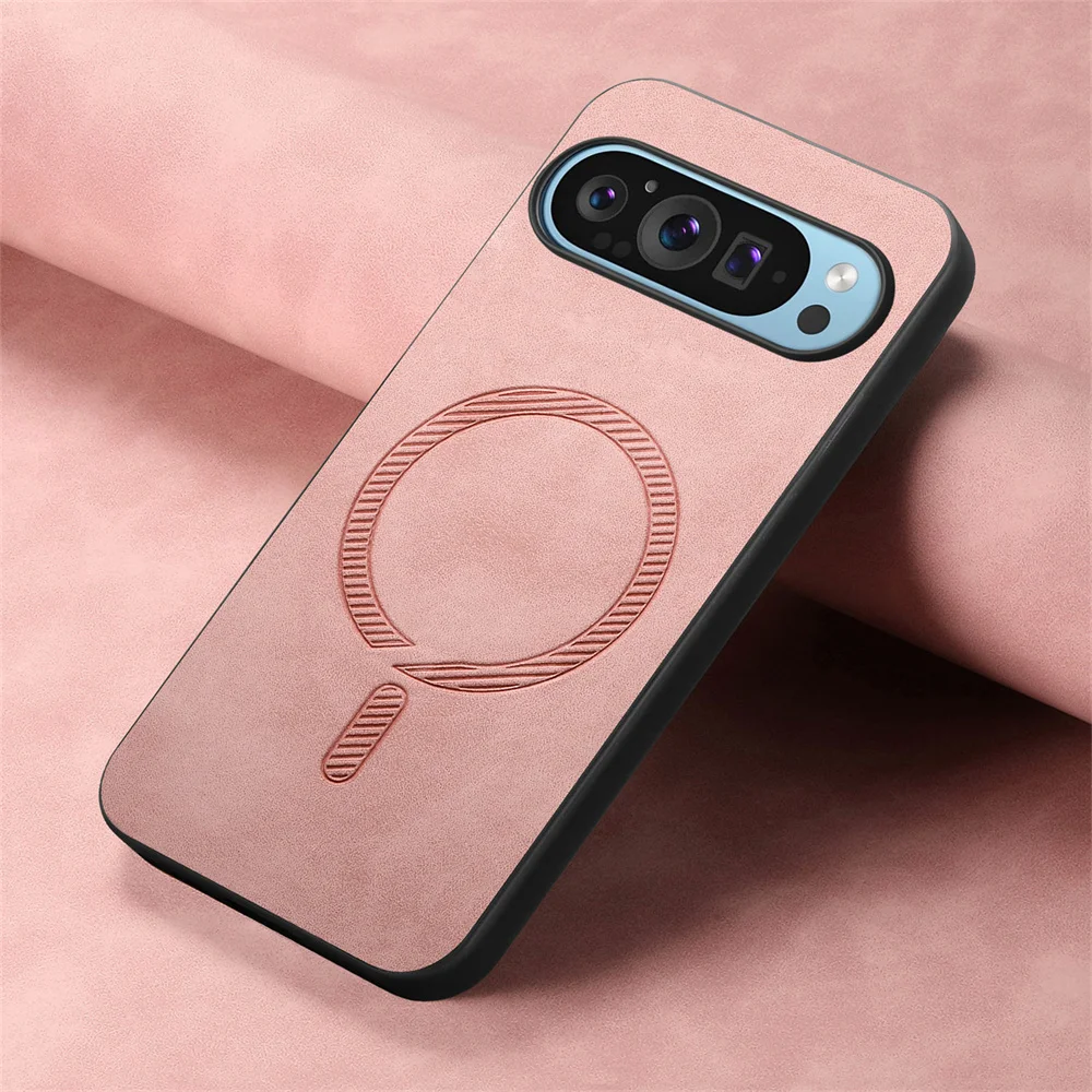 Magnetic Wireless Charging PU Leather Matte Case with Magsafe Technology