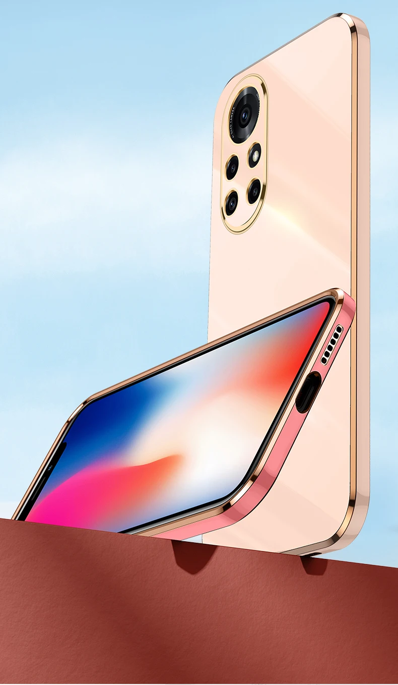 Bling Soft Shockproof Cover Square Luxury Plating Phone Case 3D Laser do Huawei P30 LITE P40 P50 PRO Nova 5T 8 8i 9 Pro_voghion.com