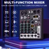 TKL 4 Channel 99 DSP Audio Mixer 48V Phantom Power USB Studio Sound Mixers Bluetooth DJ Console Mixing for Karaok 1