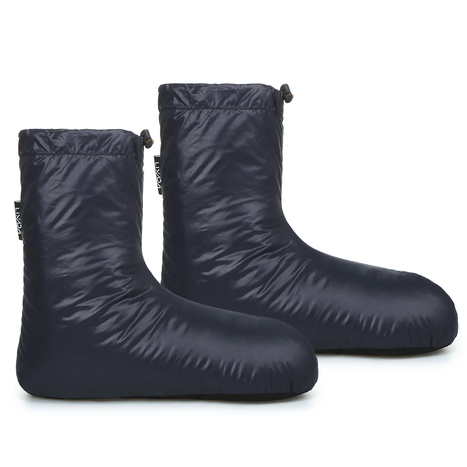 Winter Down Boots Windproof Warm Soft Sleeping Slippers Adjustable Drawstring Socks Mountaineering Boots with Storage Bag