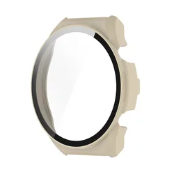 Durable Protective Case with Full Screen Shield for Xiaomi Watch S1 (Ivory)