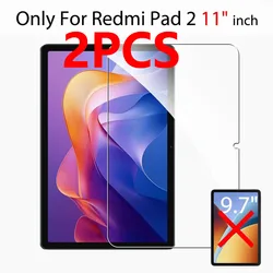 Premium Tempered Glass Screen Protector Duo - 9H Scratch Proof Protective Film (2PC - Redmi Pad 2 11)
