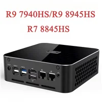 Morefine M600 R7 8845HS R9 7940HS/8945HS Mini PC DDR5 5600MHz SSD NVMe PCIe4.0 HD2.1 DP1.4 Thunderbolt3 RJ45 2.5G*2 Wifi6 BT5.2 1
