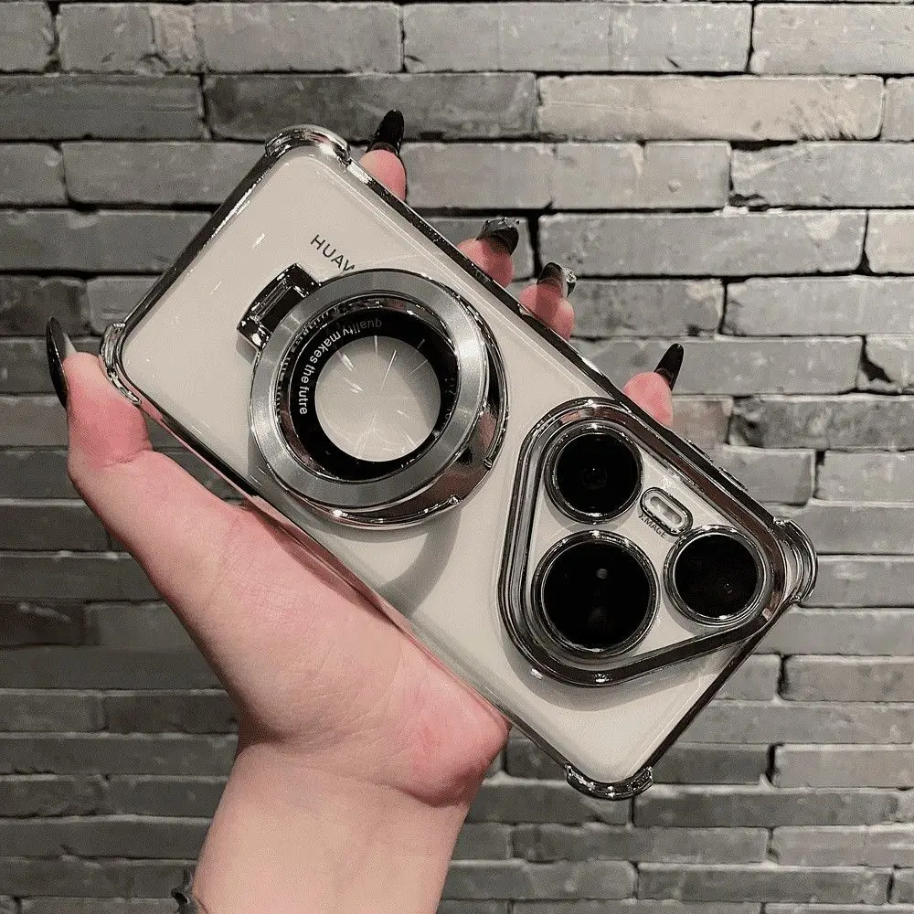 Transparent Acrylic Case with Bracket and Built-in Lens Film