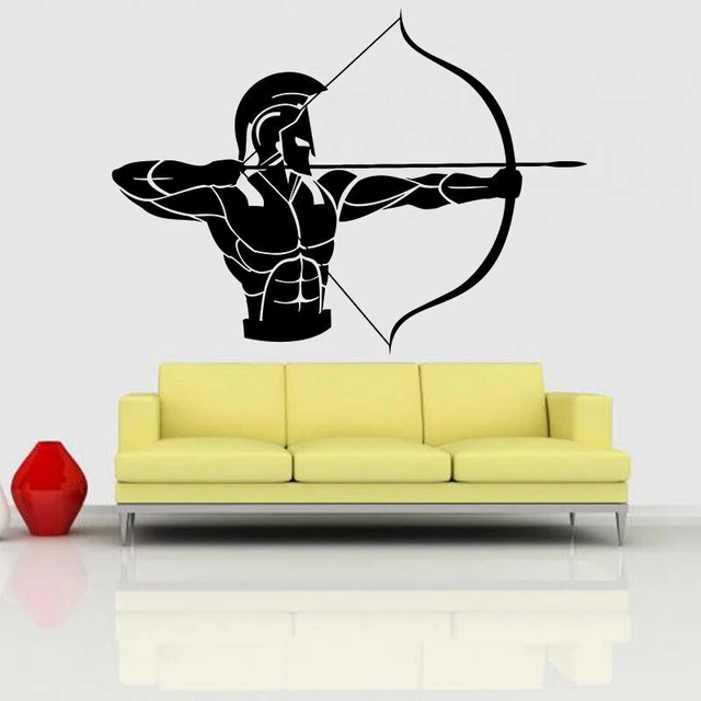 Archer Warrior Tiger 3D Wall Art Stickers Mural Decal Gamer Room Decor DS15