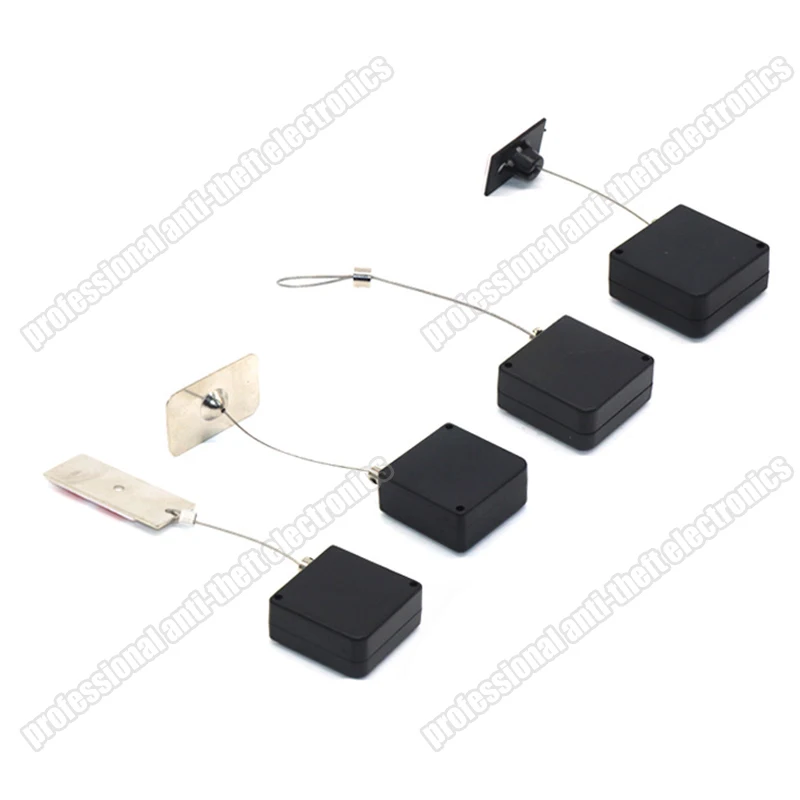 20Pcs Mobile Anti-lost Pull Box Anti Theft Recoiler Cable Retractor Cell Phone Security Retractable Anti-theft Pull Wire Box
