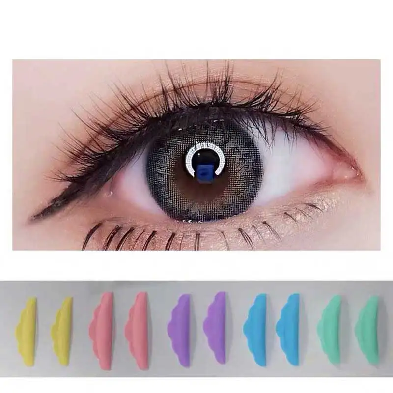 Become Warped Eyelash Art Color Silicone Patch Perm Eyelashes Special Multicolor Kwai Edge Cushion Auxiliary Tool 5 To Install