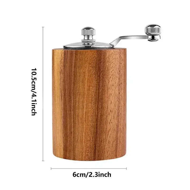 Wooden Hand Cranked Pepper Grinder Kitchen Sea Salt Pepper Powder Grinding Bottle