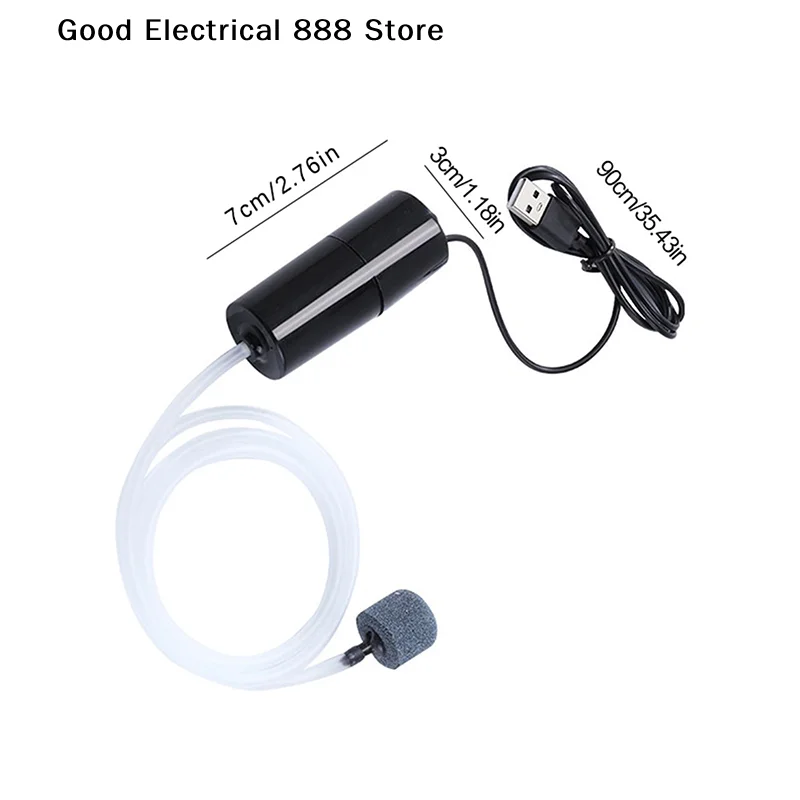 USB-Powered Silent Mini Aquarium Air Pump - Portable Oxygenator