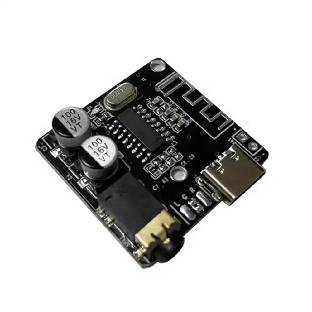 Premium Wireless Stereo Music Receiver Module with Bluetooth Decoder and Protective Case