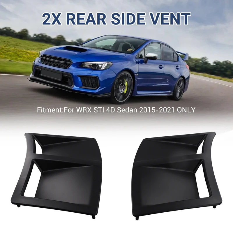 Car Rear Side Vent Fender Intake Cover Fit For SUBARU WRX STI 4Th 2015- A