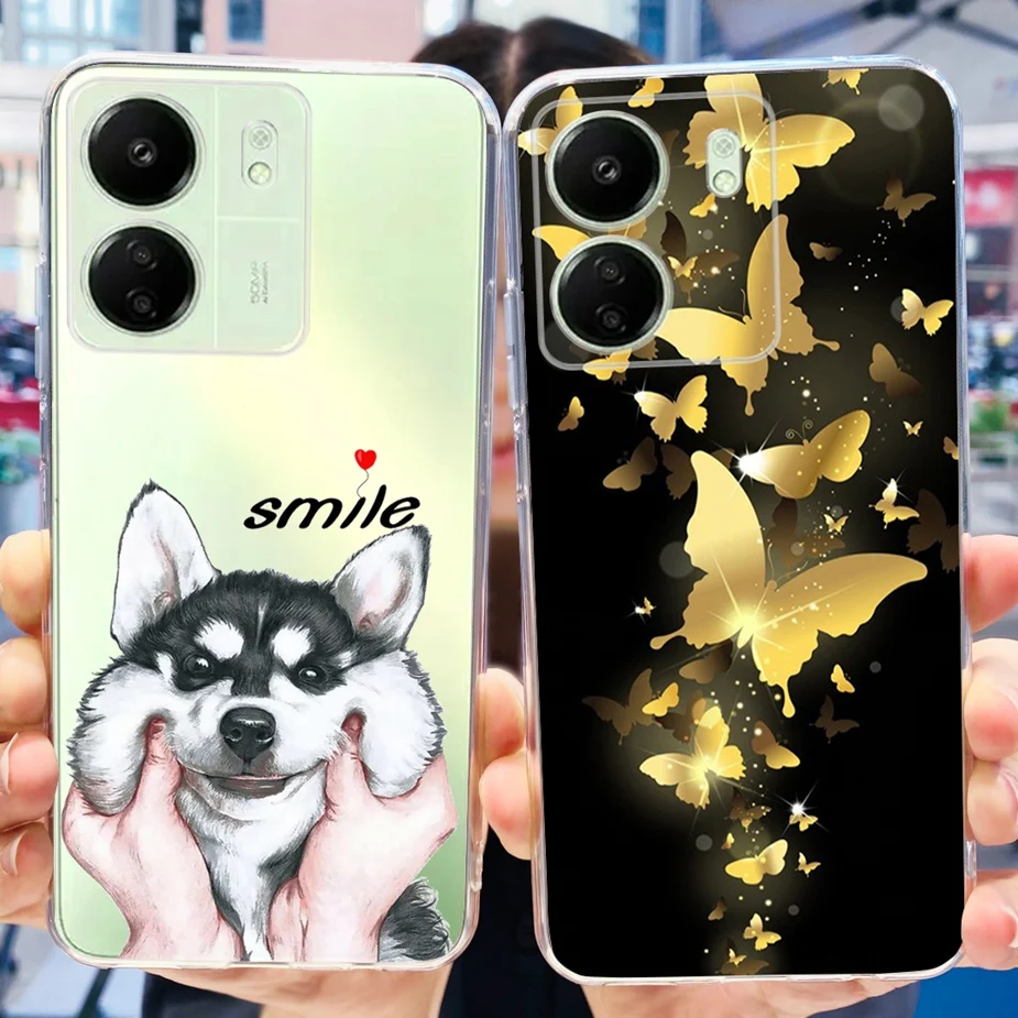 Fashionable Painted Soft TPU Phone Case with Bumper
