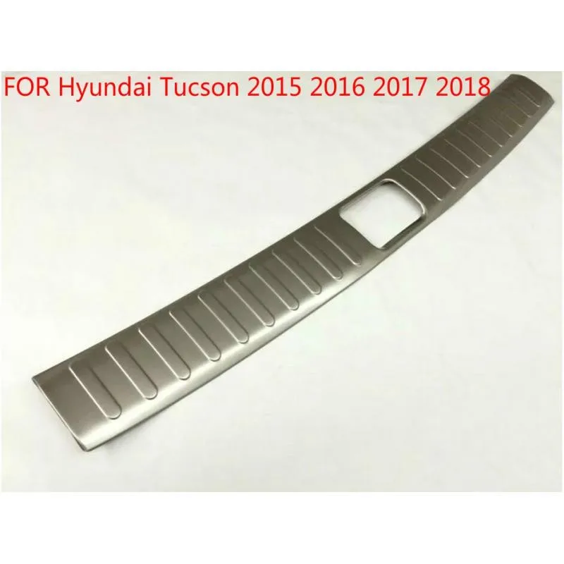 

car assecories Interior Rear Trunk Scuff Plate Door Sill For Hyundai Tucson 2015 2016 2017 2018 car stickers