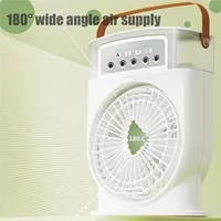 Ventilateur de pulvérisation silencieux 5 en 1 avec humidification de l'air, réservoir 600 ml, 180 °   sortie d'air, 360 °   circulation d'humidité de l'air, noir 3