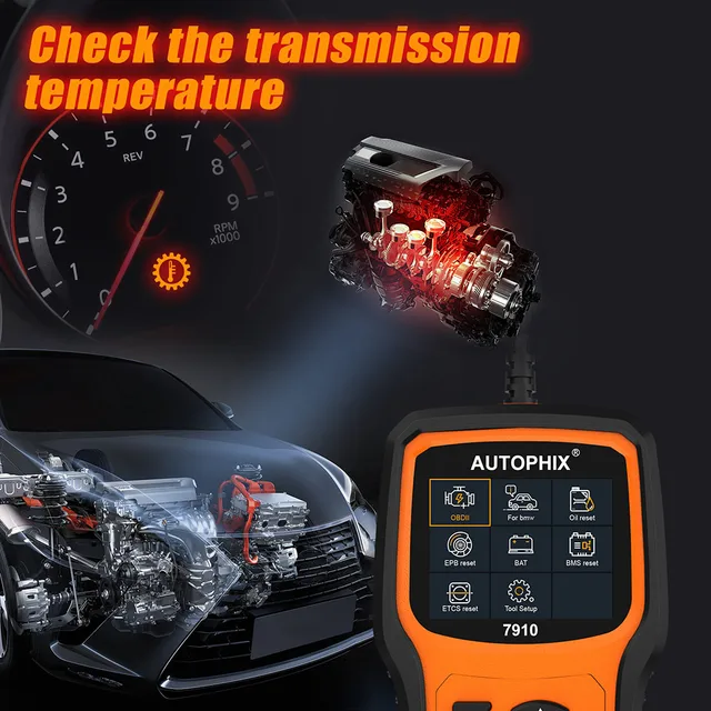 Autophix 7910 Full System OBD2 Scanner For BMW Mini Automotive Code Reader  Oil ABS EPB SAS SRS TPMS BMS DPF Oil Reset Diagnostic Scan Tool Garage  Repair Tool 