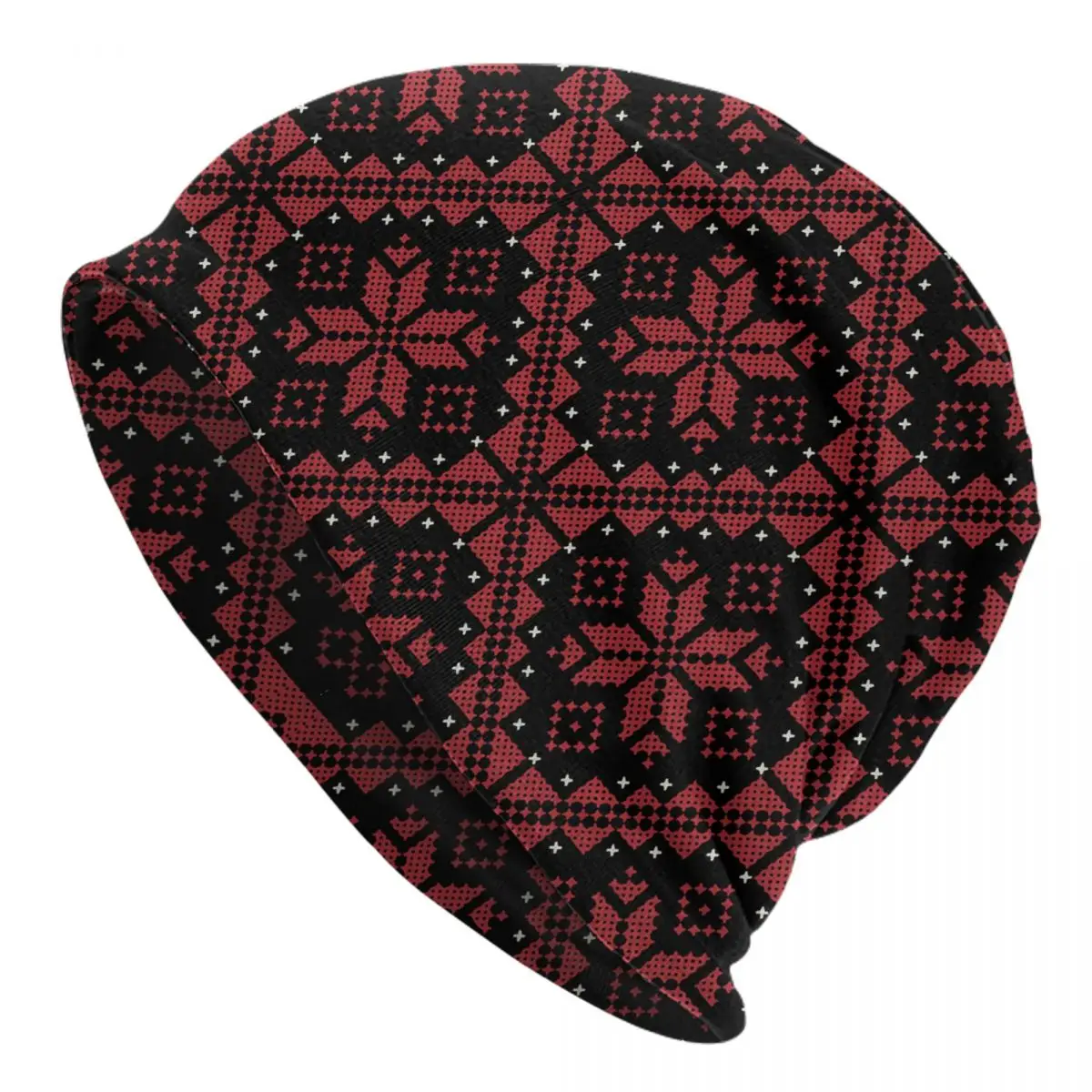 

Palestinian Jordanian Tatreez Caps Palestine Casual Men Women Street Skullies Beanies Hats Summer Warm Multifunction Bonnet