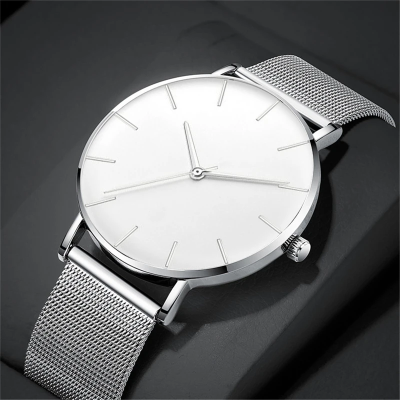 Luxury Fashion Minimalist Mens Ultra Thin Watches Simple Men Business