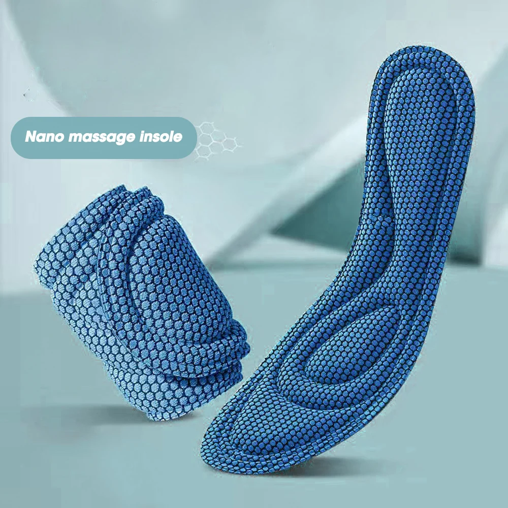 Solette ortopediche in memory foam da 4 pezzi per deodorizzazione antibatterica inserti per assorbimento del sudore scarpe sportive cuscinetti da corsa_voghion.com