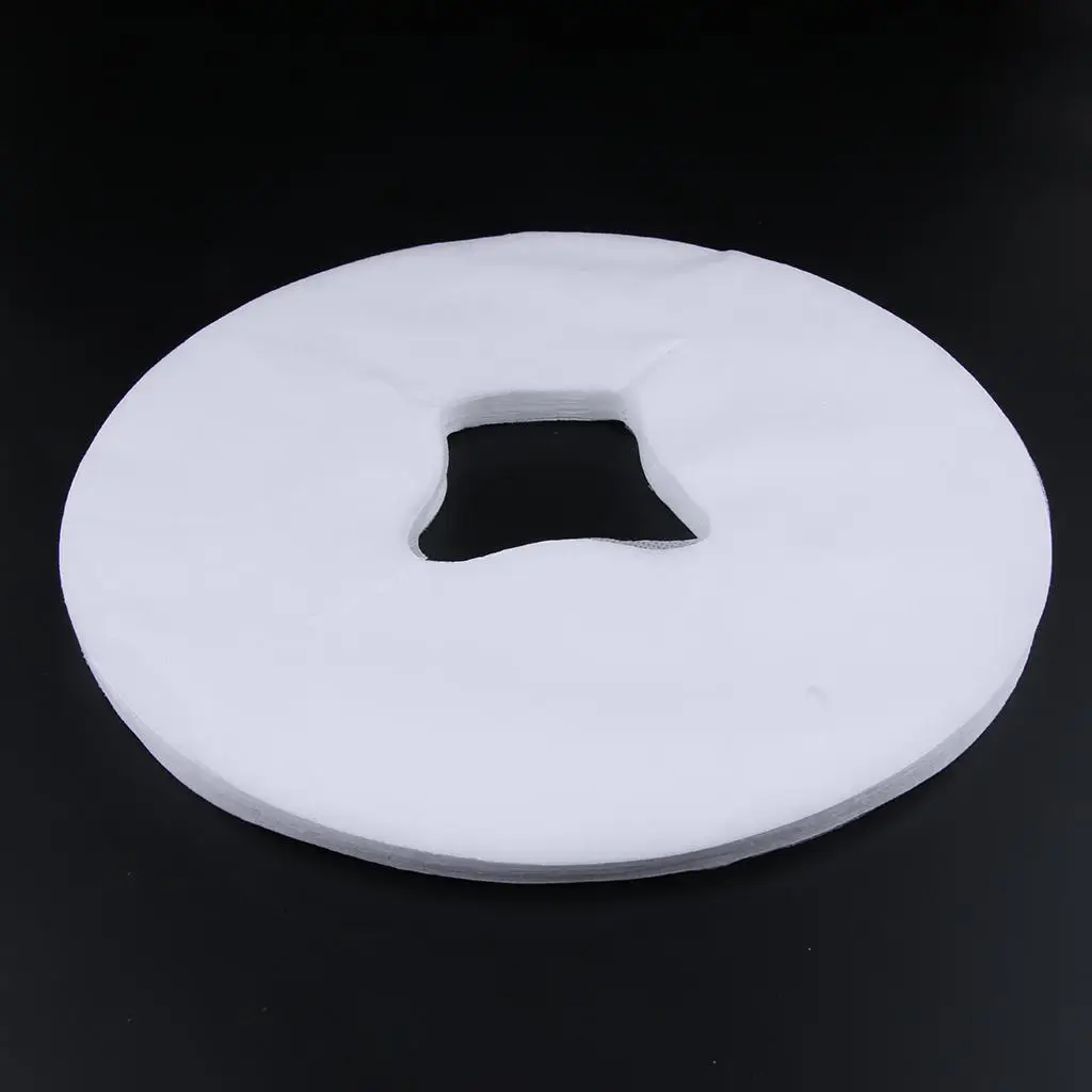 

9X 100 Pcs Non-Woven Disposable Massage Table Breath Hole Cover White