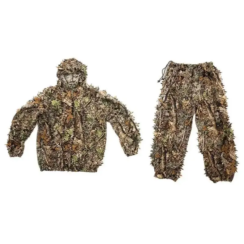 

Polyester Outdoor 3D Leaf Camouflage Woodland Sniper Hunting Ghillie Suits