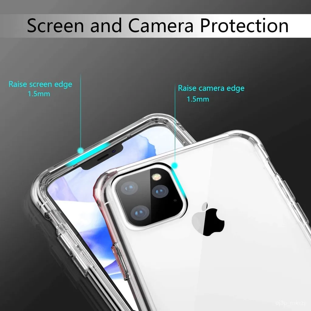 Premium 360° Full Body Silicone Protective Case - Soft Clear TPU Cover