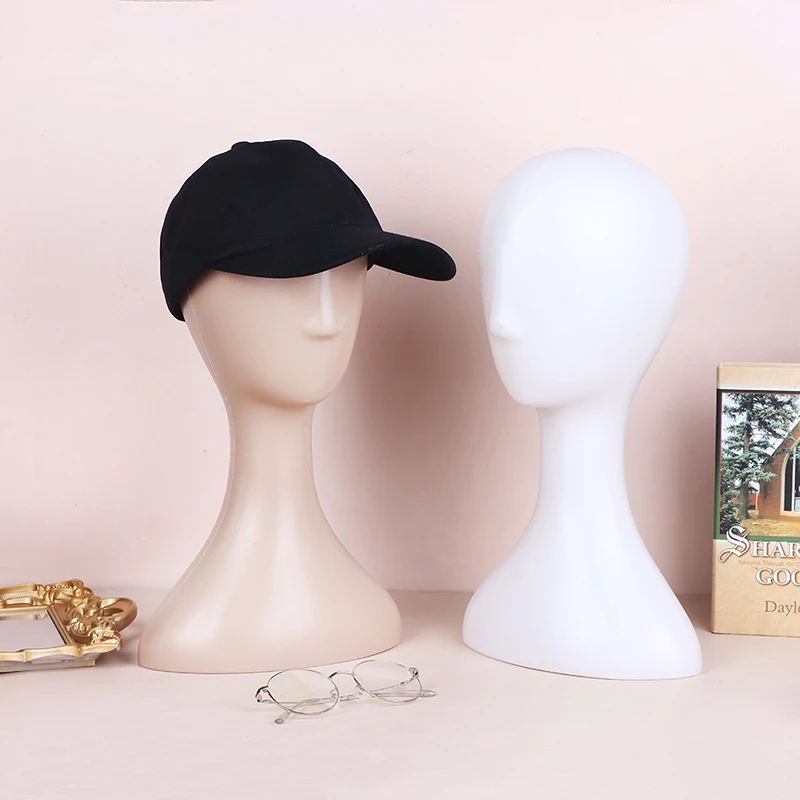 Mannequin professionnel en plastique pour femme, modèle de tête de mannequin abstrait, présentoir pour perruque et chapeau, support pour cheveux, modèle de pratique, 1PC