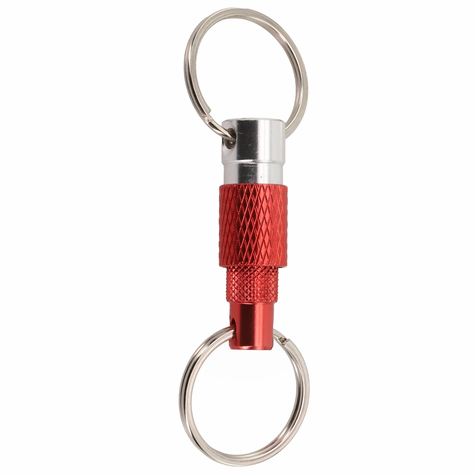 Befestigen Sie an Taschen für Outdoor-Aktivitäten ° Rotations-Schlüsselanhänger, Doppelring-Schnalle, hochfestes Aluminium, innovatives Design – Detail 27