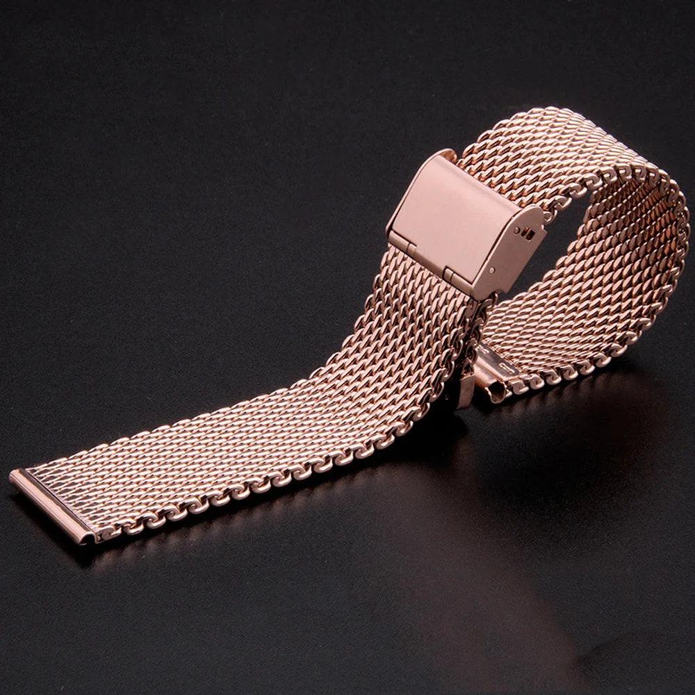 Enhanced Milanese Stainless Steel Quick Release Watch Band - Premium Thickness with Free Installation