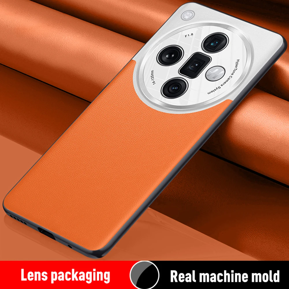 Custodia Per Oppo Find X7 Custodie In Pelle Pu Ultra Luxury Cover Posteriore Rigida Antiurto Per Findx7 Original Skin Hull Coque