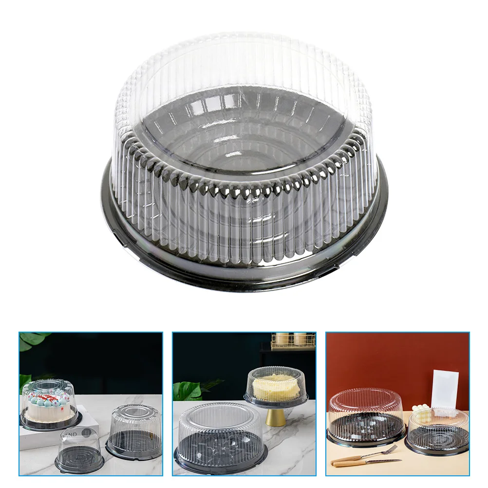 

Luxshiny Cake Boards Cake Carrying Box 10Pcs Plastic Cake Containers Lids Clear Cake Carriers Dome Cake Boxes Cover Cake