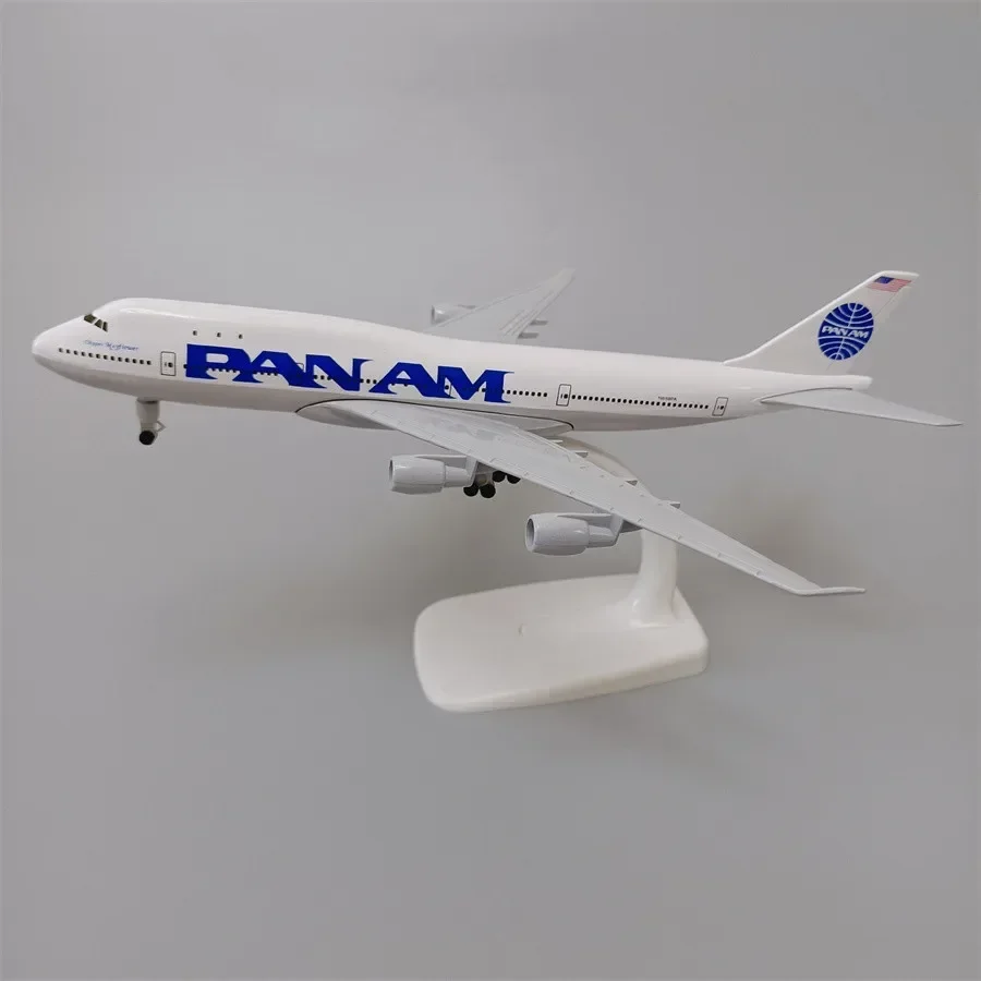 20cm Alloy Metal USA Air Pan American World Airways PAN AM Boeing 747 B747 Diecast Airplane Model Plane Aircraft w Landing Gears air china boeing 747 airplane diecast aircraft model 6 metal plane aeroplane home office decor mini moto toys for children