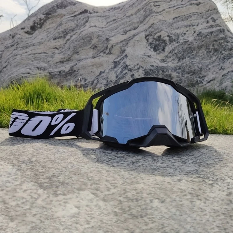 

Motorcycle Goggles Mask with Removable Lenses, Windproof UV Protection, Motocross Glasses, MTB, ATV, MX, Outdoor Cycling