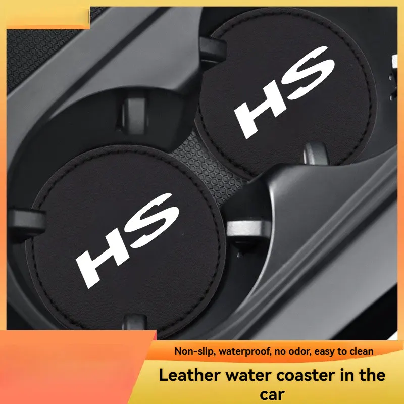 Car Coaster Mats Water Cup Bottle Anti-slip Pads Mat Waterproof 2Pcs For MG HS Car Accessories cup holder coasters,car coaster pads