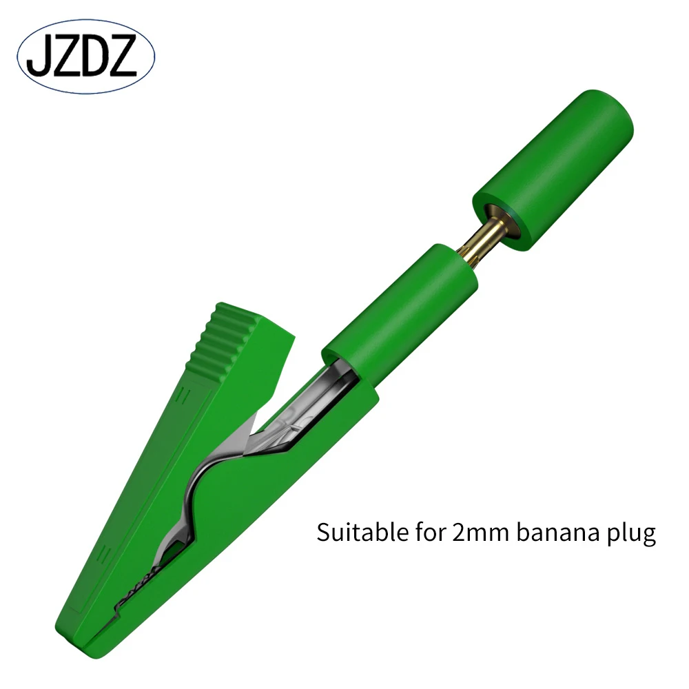 Alligator Clips with 2mm Socket Insulation Metal Crocodile Clamp Test Accessories for Multimeter J.60028 5pcs alligator clips test clip test hooks clips electrical clamp electric test clamp
