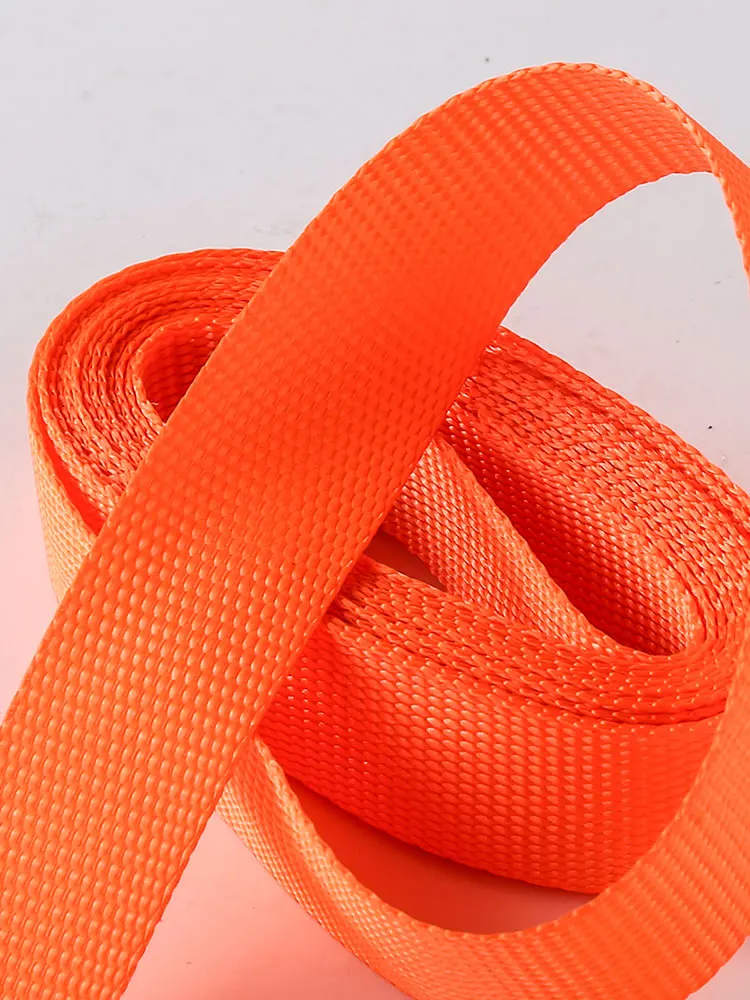 5 m Hook Free 25MM Wide Polyester Cargo Binding Belt Orange Will Not Extend Rope Can Be Reliably Bundled Motor cargo binding belt