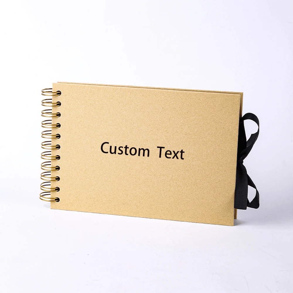 Custom Personalized Diy Photo Album Bow Scrapbook Pictures Handmade Guestbook Wedding Anniversary Children's Gift Memory Book