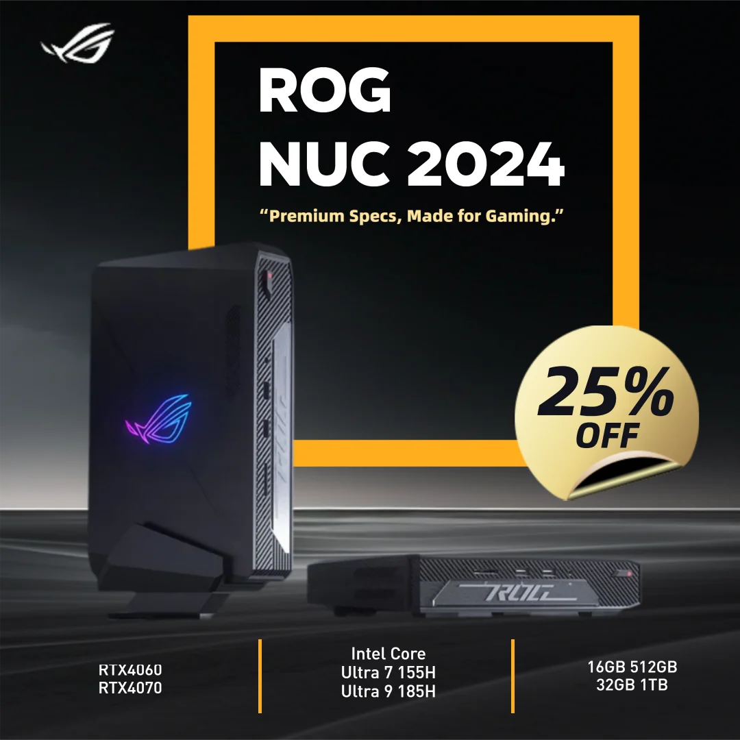 ミニPC ROG NUC 760 Intel Core Ultra 7 Amazon.com: ROG NUC 760 Full System Mini PC with Intel 14th Gen