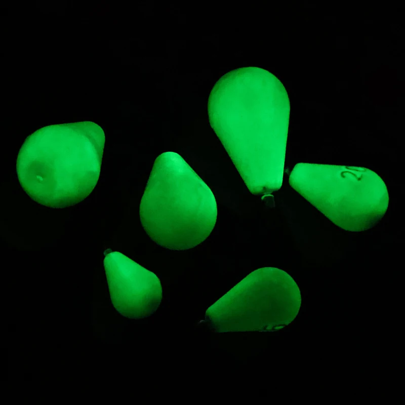WEIHE Luminous Lead Fishing Sinker
