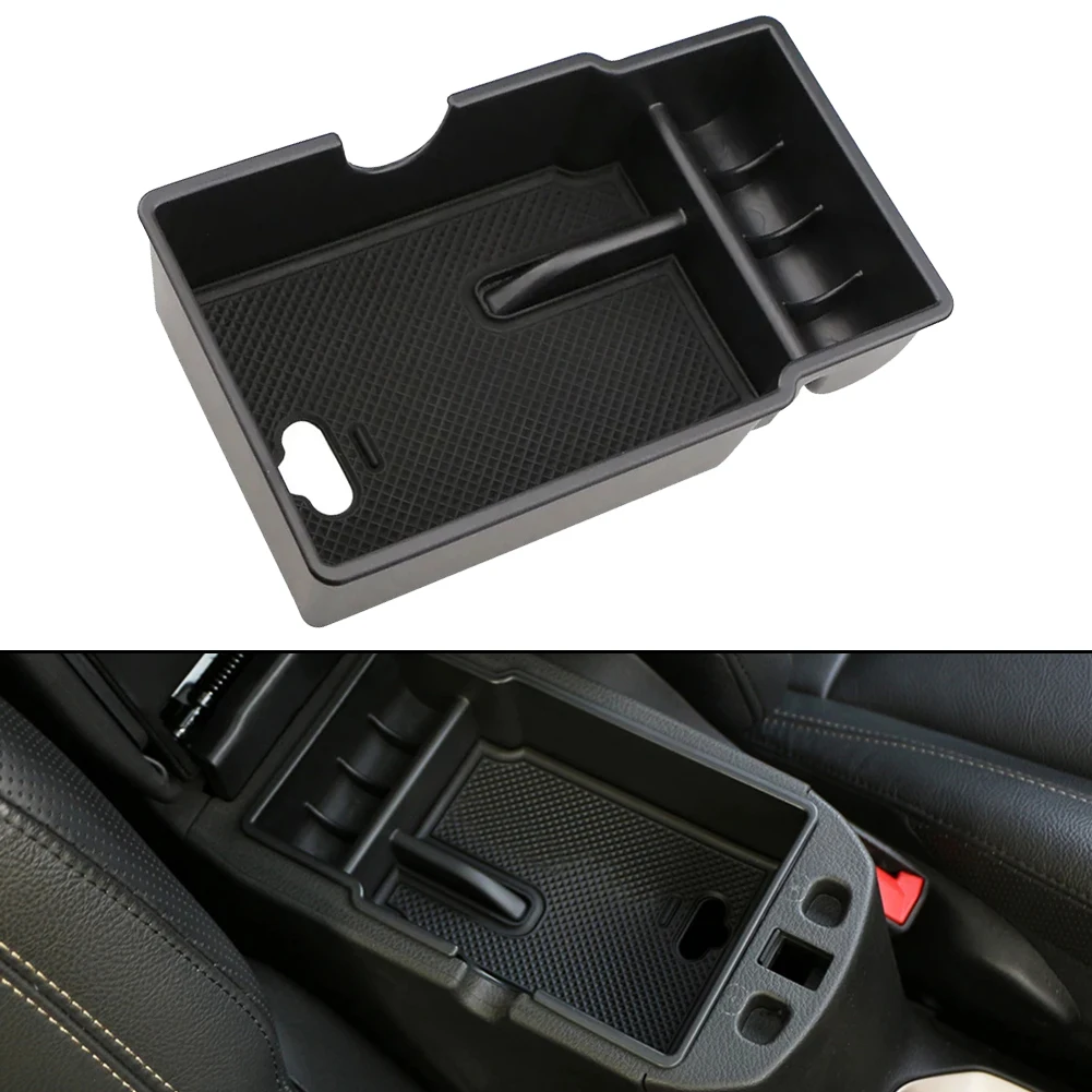 

Brand New Storage Box Container ABS Black Car Central Storage Box Center Armrest Storage Box Container Stowing Glove Box