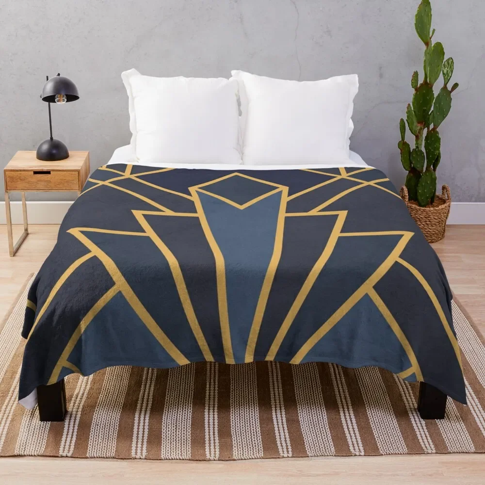 

Art Deco inspiration Throw Blanket Bed cosplay anime Flannel Fabric Luxury Thicken Blankets