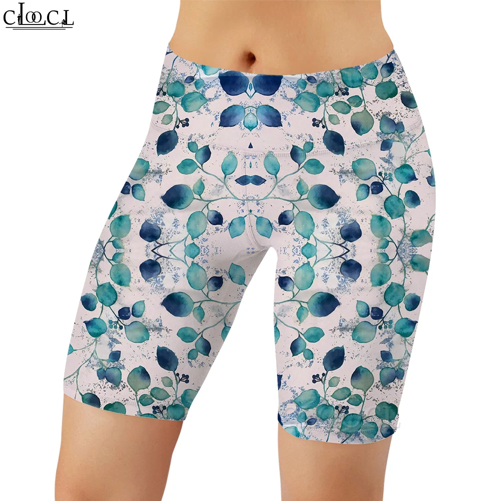 

CLOOCL New Fashion Women Legging Green Vine Pattern 3D Printed Casual Shorts for Female Workout Running Sexy Gym Sweatpants