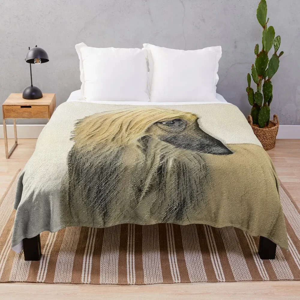 

Afghan Hound Throw Blanket Bed Fashionable Sofa Throw Picnic Blankets