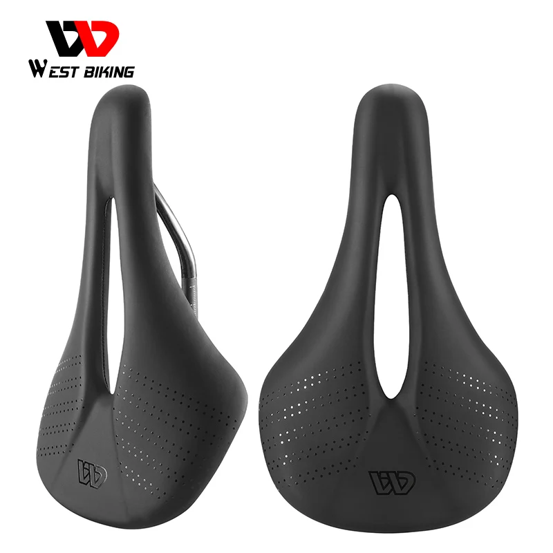 

WEST BIKING Carbon Fiber Saddle 7x9mm Oval Carbon Rails Mountain Road Bicycle Cushion Saddle Ultralight Racing Seat Accessories