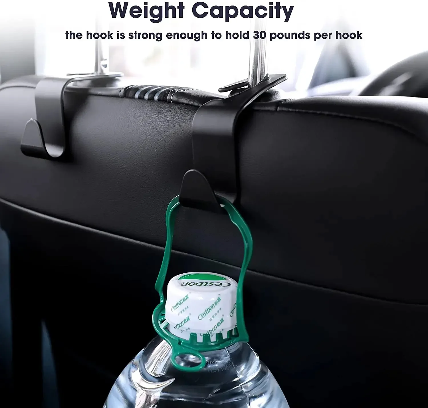 4PCS Car Seat Headrest Hooks 3