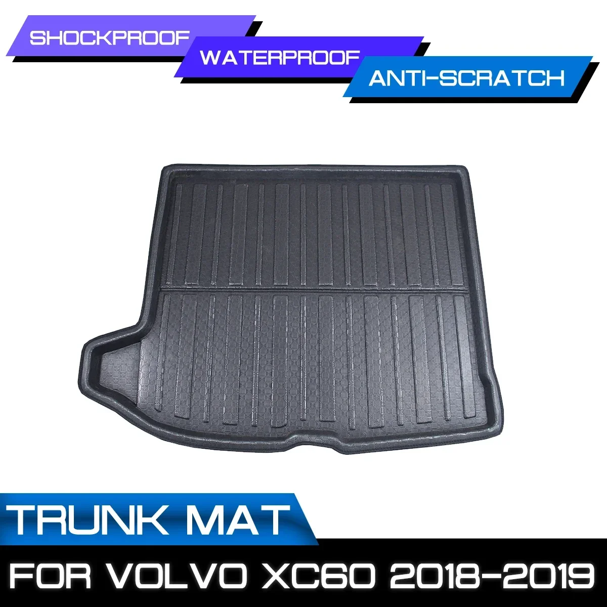 

Car Rear Trunk Boot Mat Waterproof Floor Mats Carpet Anti Mud Tray Cargo Liner For Volvo XC60 2018-2019