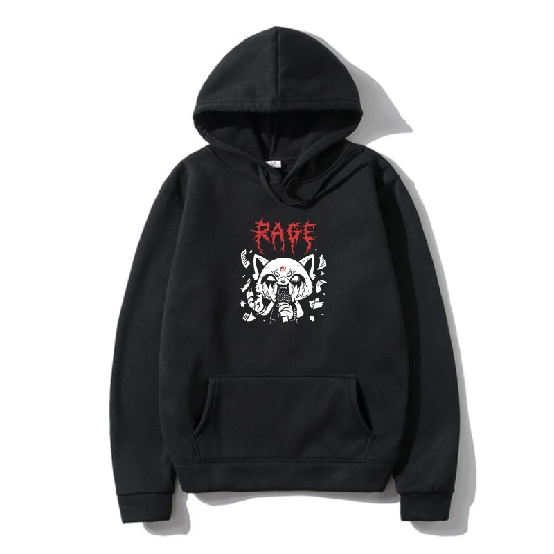 

Aggretsuko SweatSweatshir Rage Mood Mug Death Metal Outerwear 100% Cotton EU Autumn S-5XL Aggressive Retsuko Outerwear Design Ou