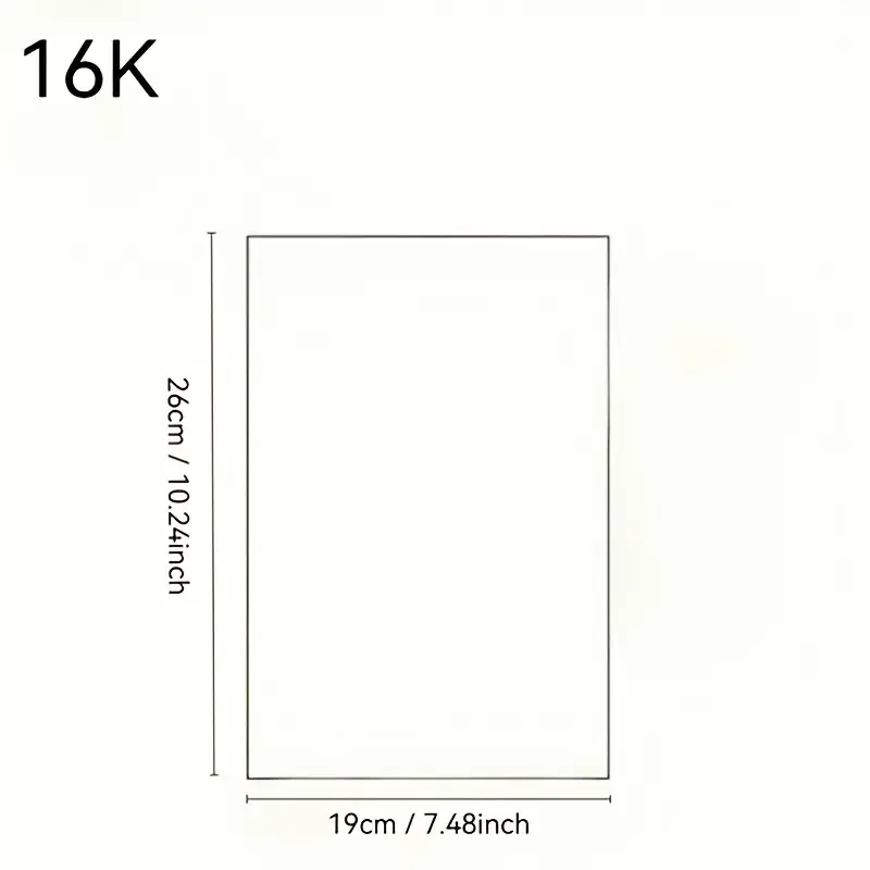 9pcs Waterproof PVC Book Cover for A4/16K/22K Books - Durable Stationery Protector, Office & School Supplies - 6